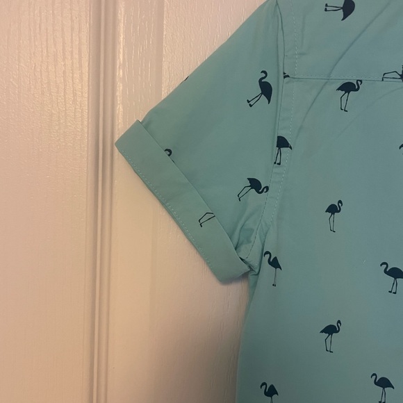 Boys button down short sleeve shirt / Boy 5-6 - Picture 5 of 8